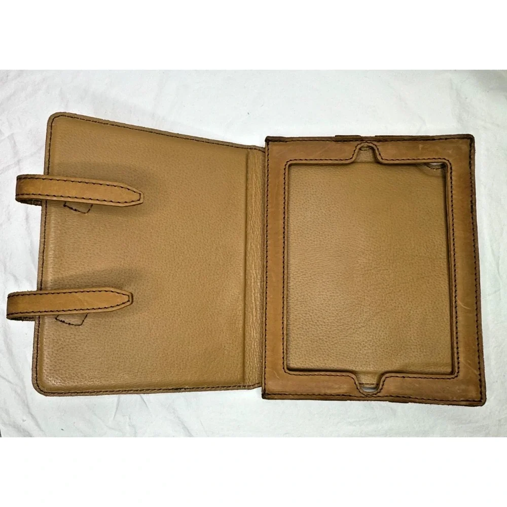 Saddleback Leather Tablet ipad ebook Case 8x10 Chestnut Brown Distressed Durable